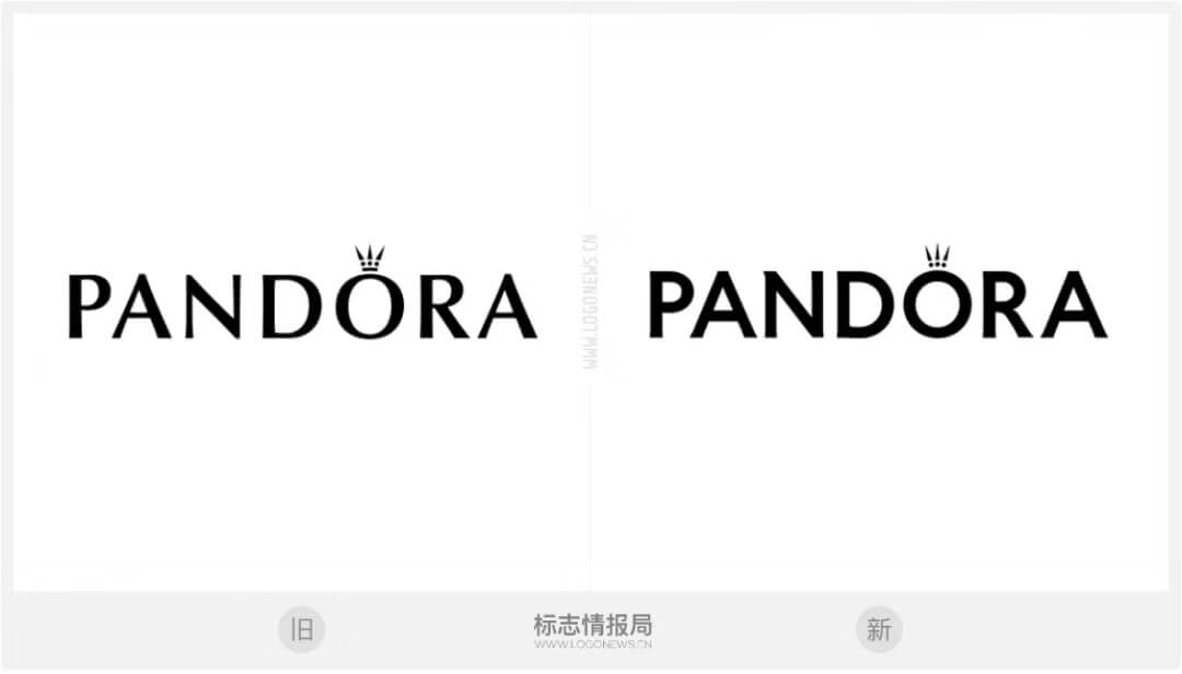 潘多拉Pandora珠宝37年后启用全新LOGO设计 重塑品牌形象