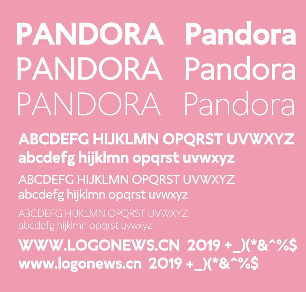 潘多拉Pandora珠宝37年后启用全新LOGO设计 重塑品牌形象