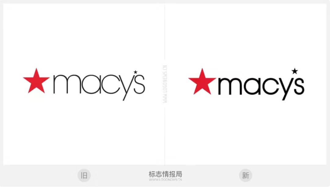 连锁百货公司梅西百货(Macy’s)品牌重塑 启用新LOGO设计