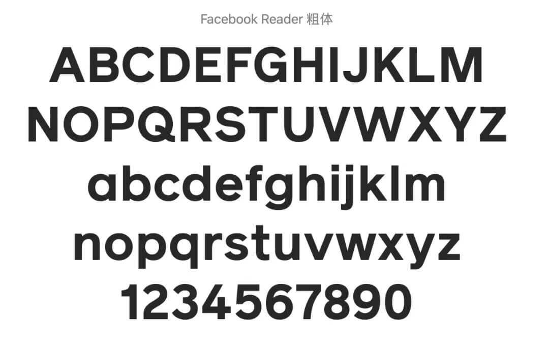 全大写无衬线，Facebook公司启用新品牌字体LOGO