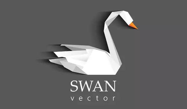 几何折纸风格logo设计欣赏