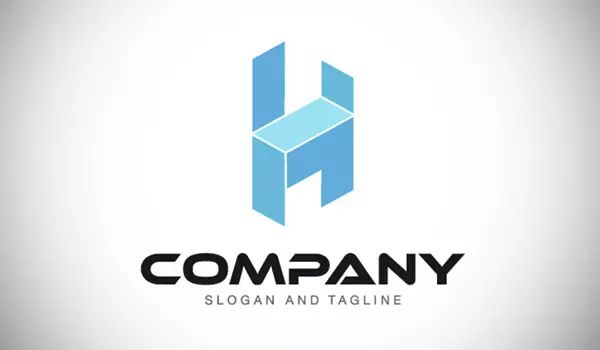 几何折纸风格logo设计欣赏