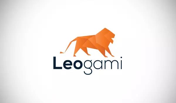 几何折纸风格logo设计欣赏