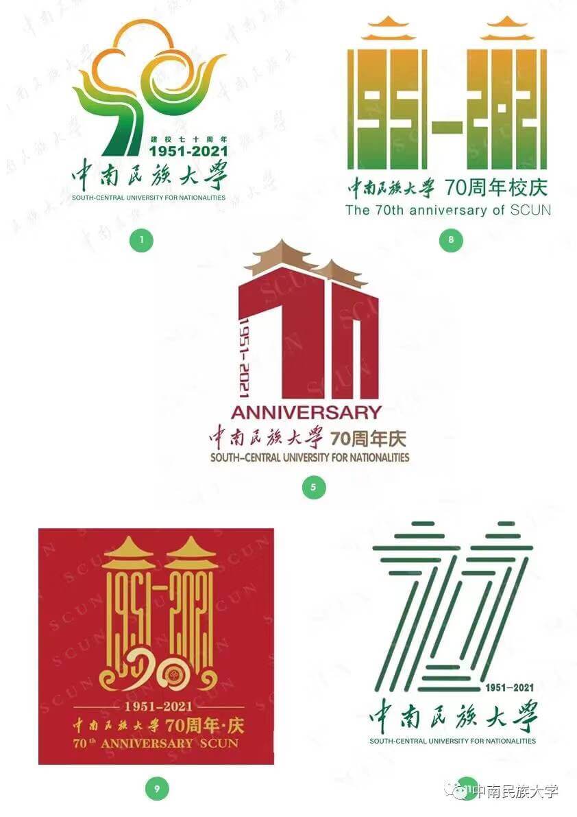 中南民族大学70周年校庆LOGO正式发布!
