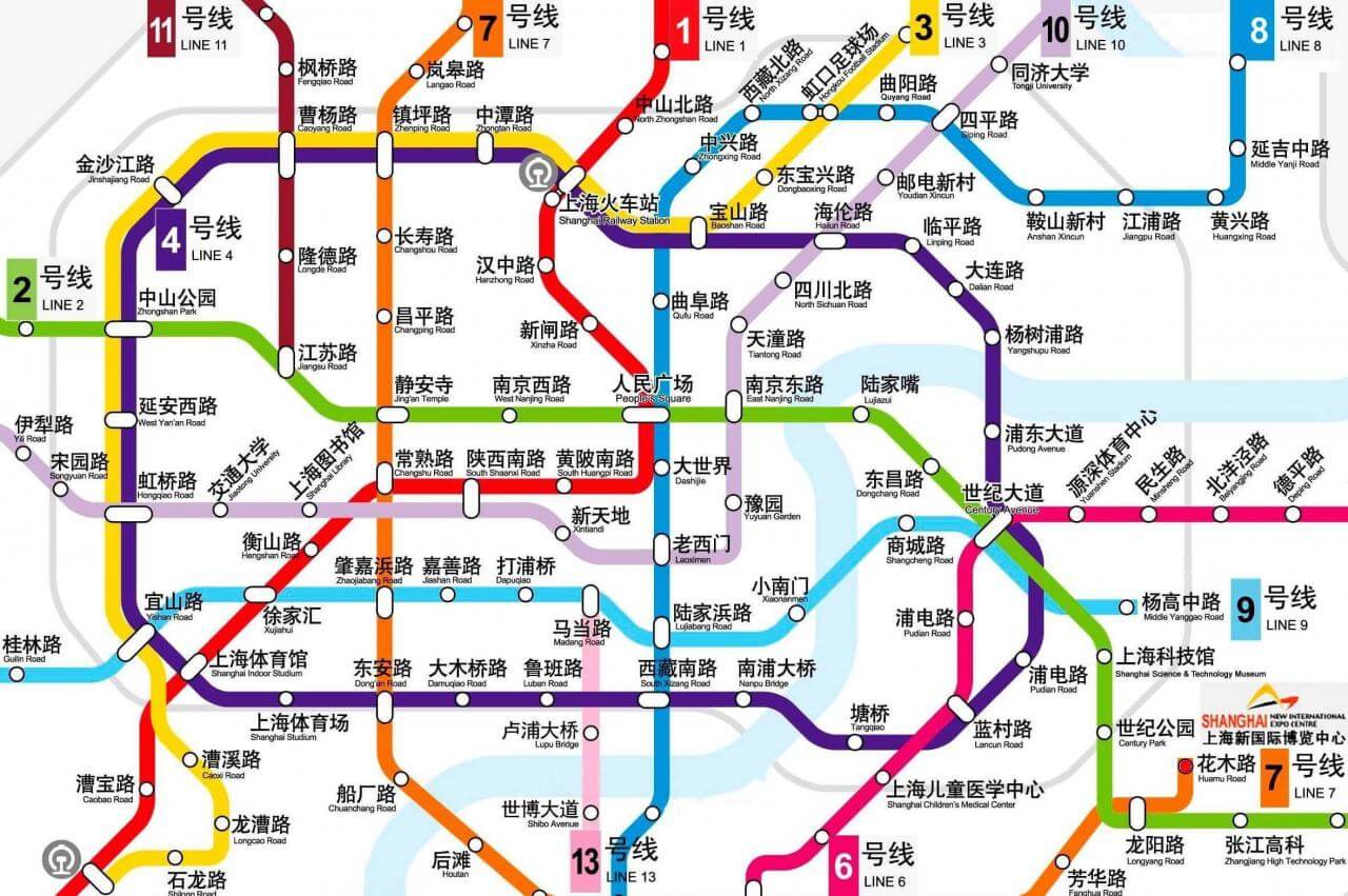 上海地铁线路图，2021最新上海地铁线路图，上海地铁地图-上海本地宝